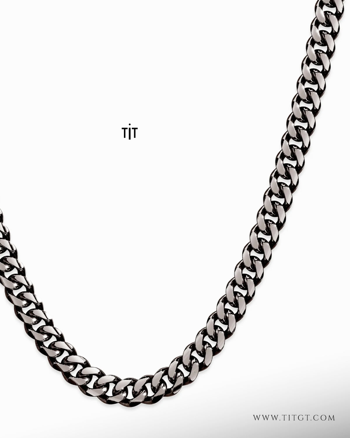 Cadena Cubana Black 7MM