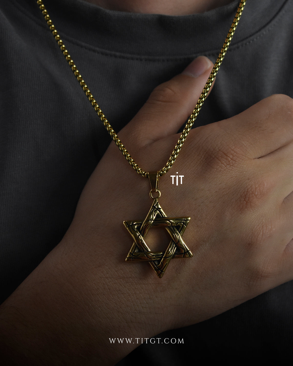 Collar Estrella de David Gold