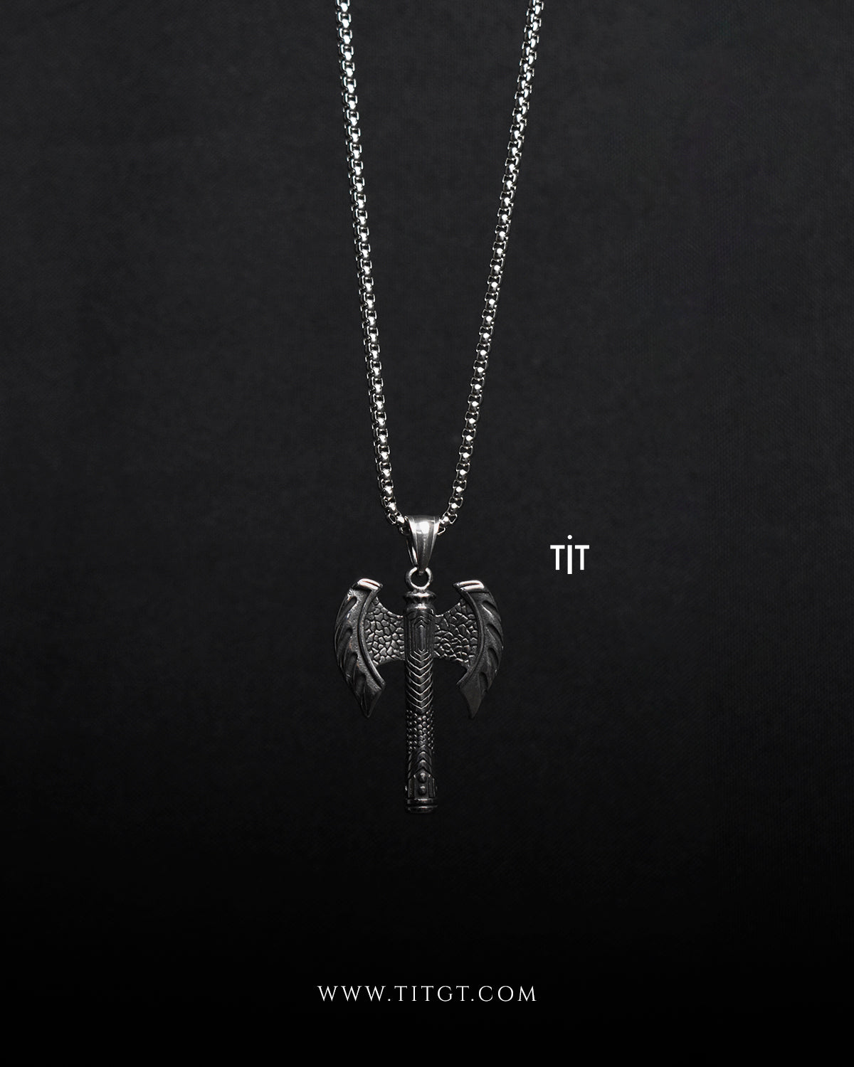 Collar Hacha de Batalla Silver