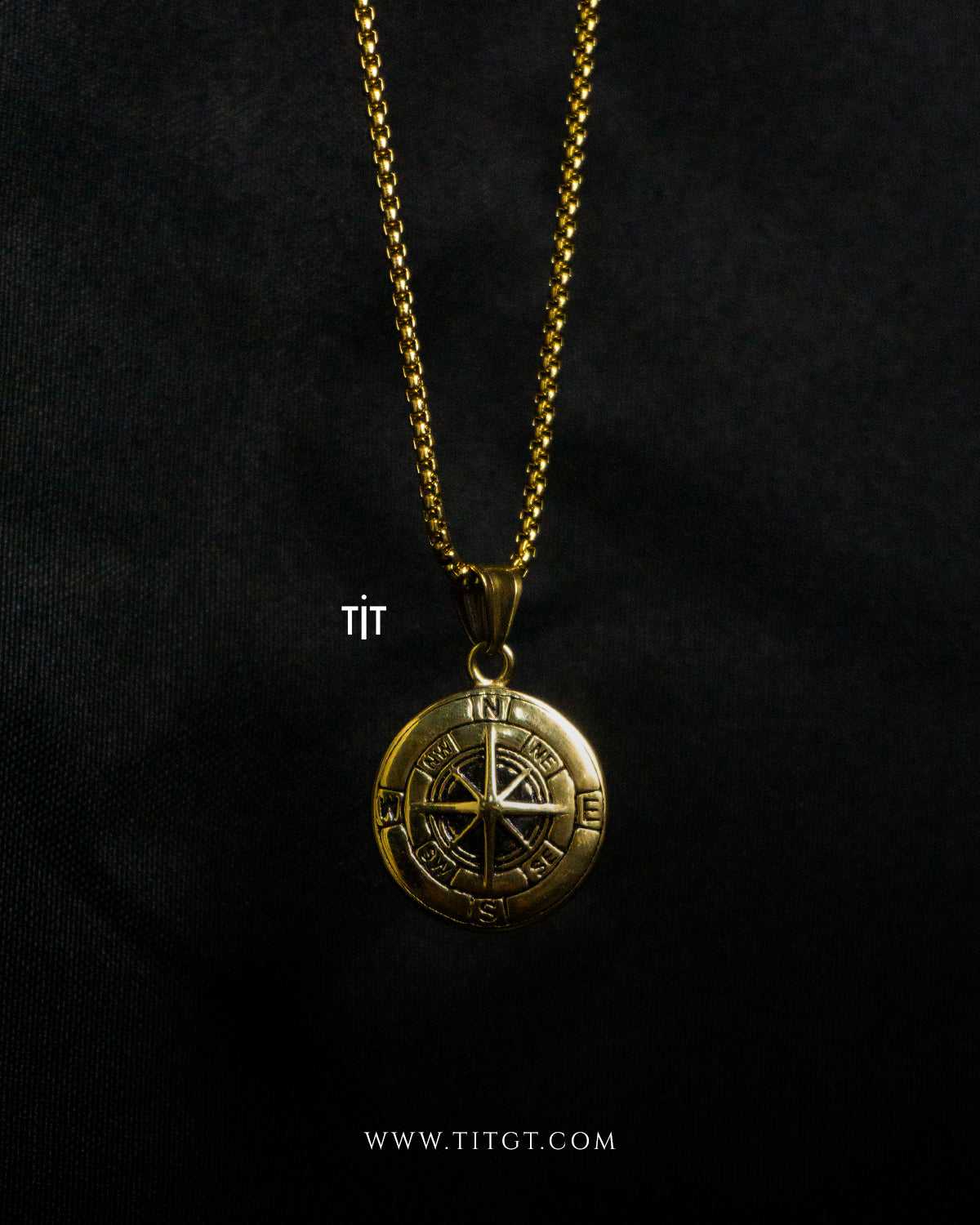 Collar Brújula NSEO Gold
