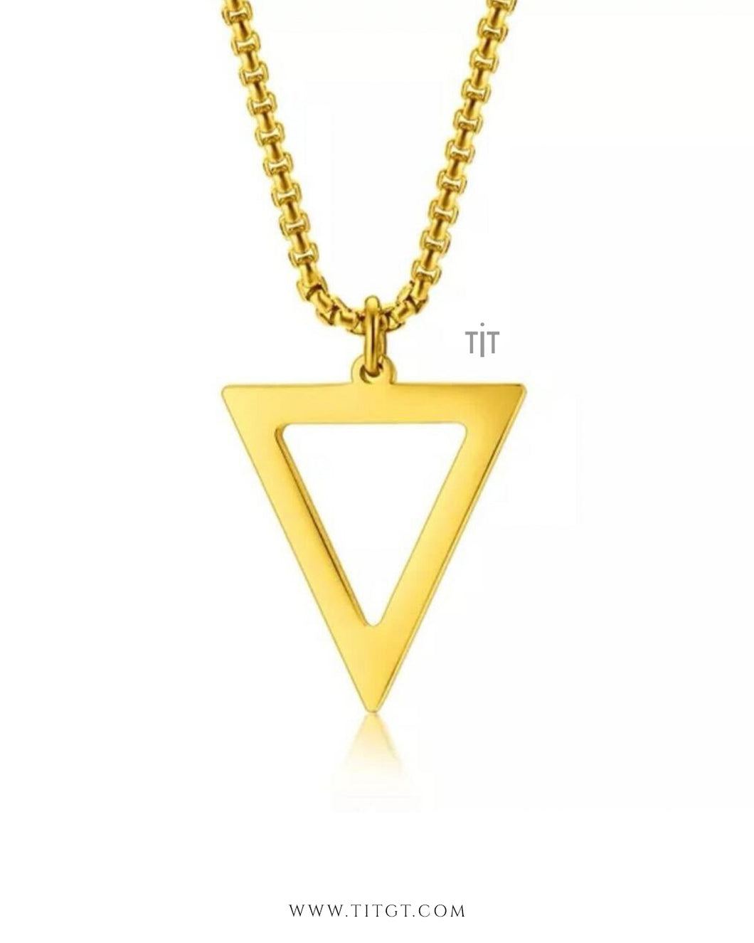 Collar Triangulo Invertido Gold