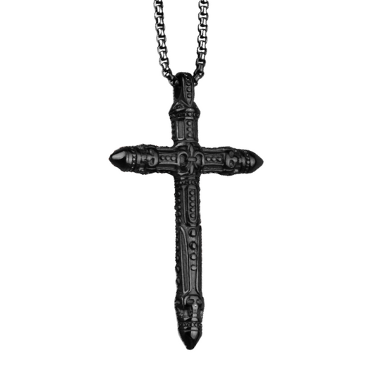 Collar Cruz Vikinga Black