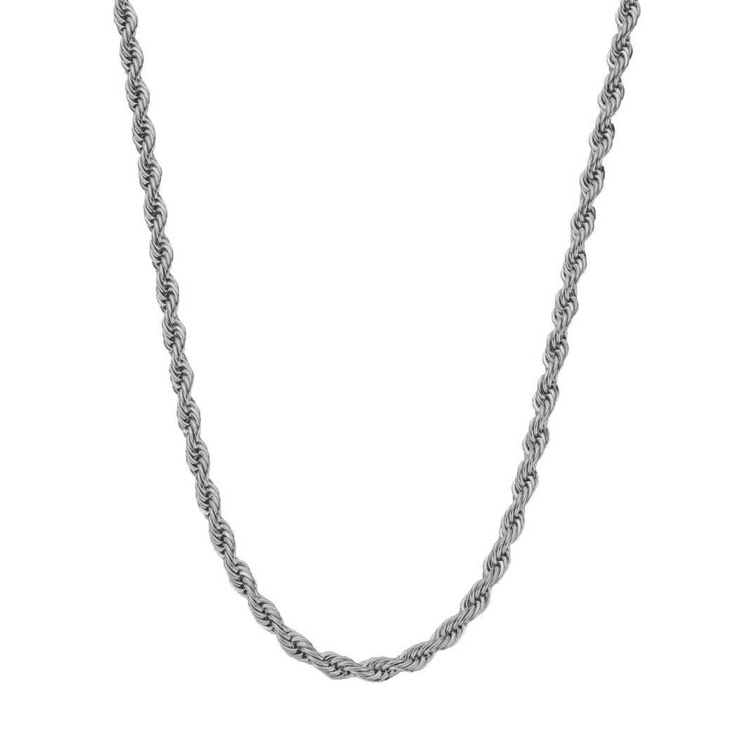 Cadena Rope Silver 4MM